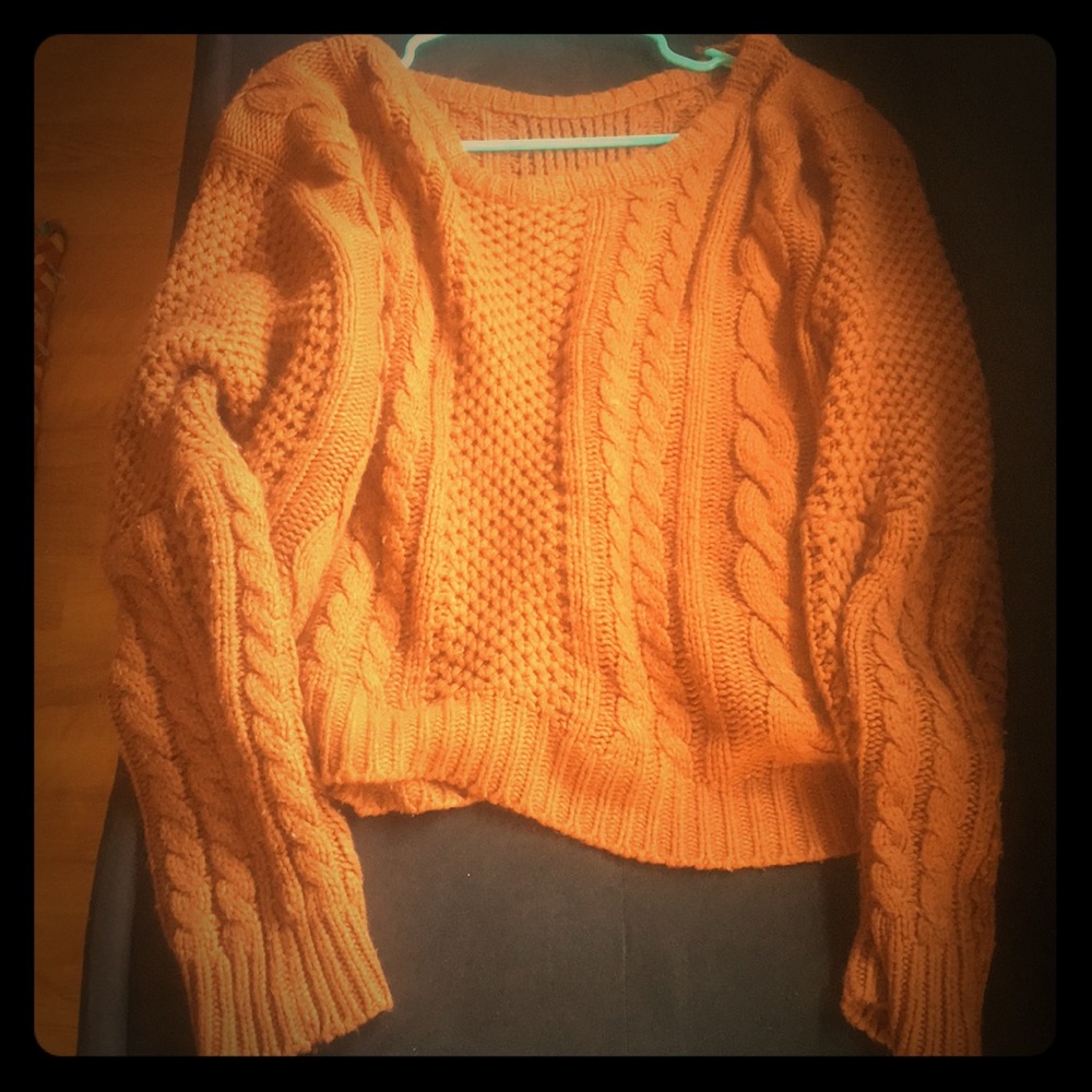 Pumpkin colored sweater